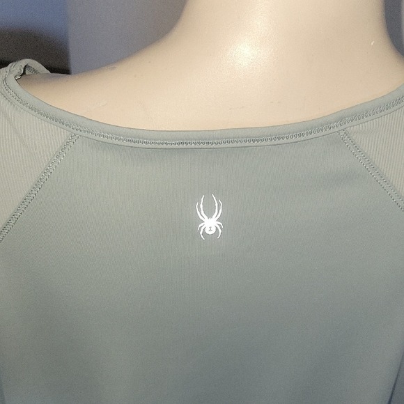 Spyder Active T-Shirt Athletic Top Short Sleeve Crew Neck Blue XL - Picture 6 of 6